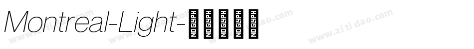 Montreal-Light字体转换