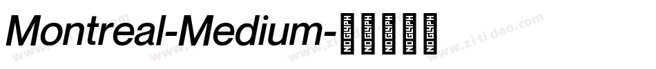 Montreal-Medium字体转换