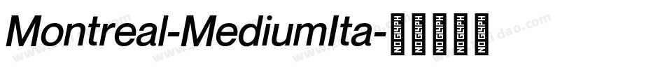 Montreal-MediumIta字体转换