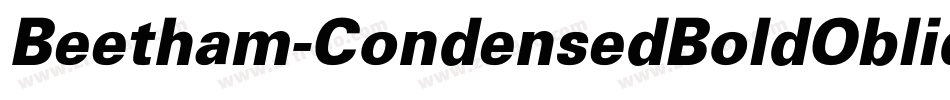 Beetham-CondensedBoldOblique字体转换