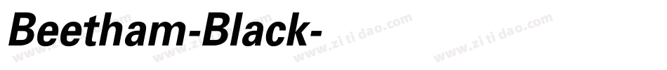 Beetham-Black字体转换