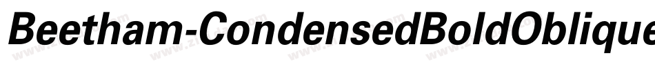 Beetham-CondensedBoldOblique字体转换