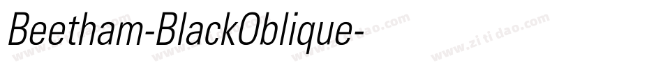 Beetham-BlackOblique字体转换
