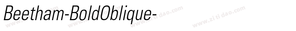Beetham-BoldOblique字体转换