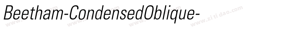 Beetham-CondensedOblique字体转换