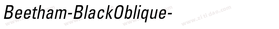Beetham-BlackOblique字体转换