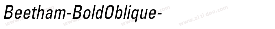 Beetham-BoldOblique字体转换