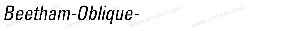 Beetham-Oblique字体转换