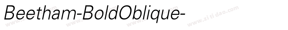 Beetham-BoldOblique字体转换