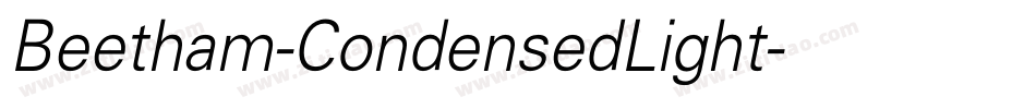 Beetham-CondensedLight字体转换