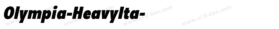 Olympia-HeavyIta字体转换