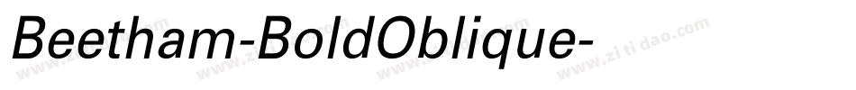 Beetham-BoldOblique字体转换