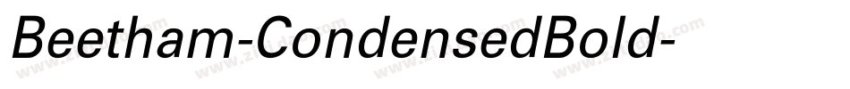 Beetham-CondensedBold字体转换