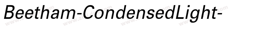 Beetham-CondensedLight字体转换
