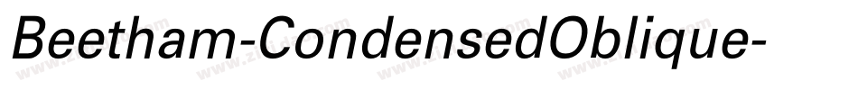 Beetham-CondensedOblique字体转换