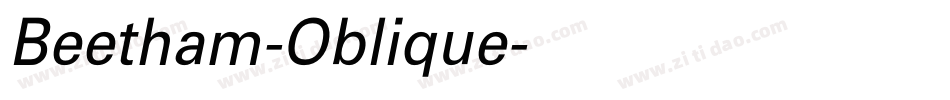 Beetham-Oblique字体转换