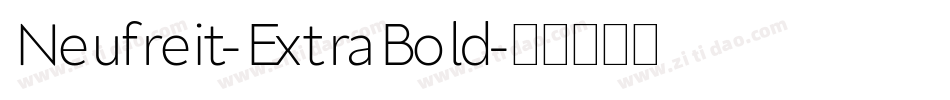 Neufreit-ExtraBold字体转换