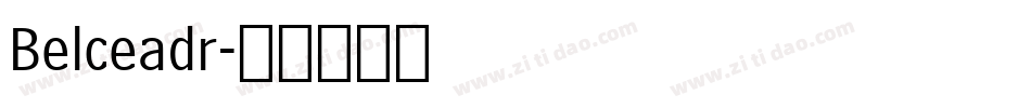Belceadr字体转换