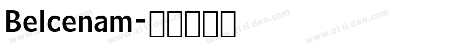 Belcenam字体转换
