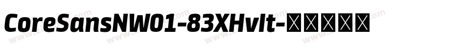 CoreSansNW01-83XHvIt字体转换