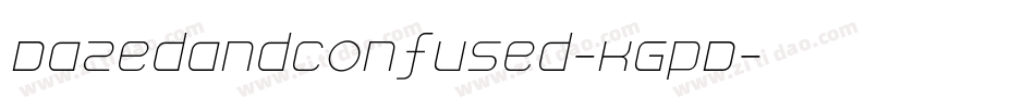 Dazedandconfused-KGpD字体转换