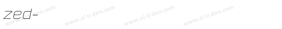 Zed字体转换