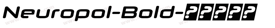 Neuropol-Bold字体转换