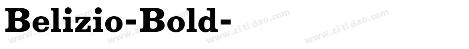 Belizio-Bold字体转换