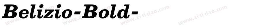 Belizio-Bold字体转换