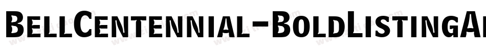 BellCentennial-BoldListingAlt字体转换