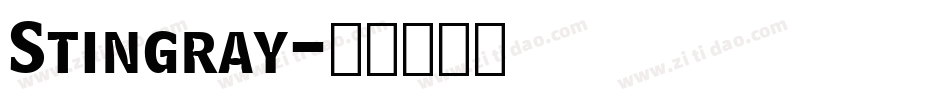 Stingray字体转换