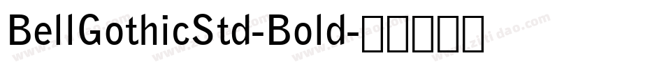 BellGothicStd-Bold字体转换