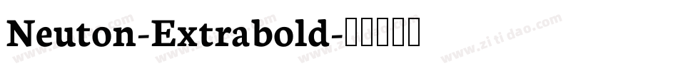 Neuton-Extrabold字体转换