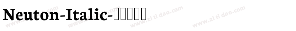 Neuton-Italic字体转换