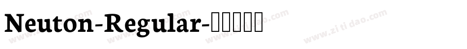 Neuton-Regular字体转换