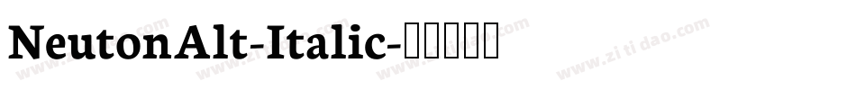 NeutonAlt-Italic字体转换