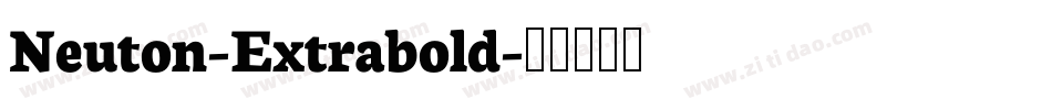 Neuton-Extrabold字体转换