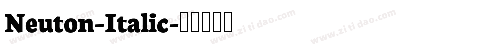 Neuton-Italic字体转换