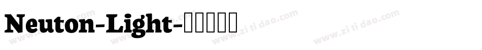 Neuton-Light字体转换