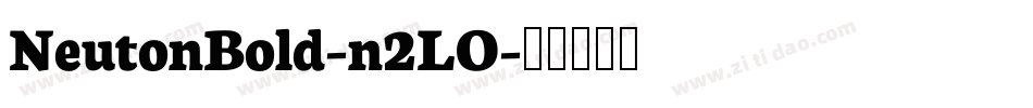 NeutonBold-n2LO字体转换