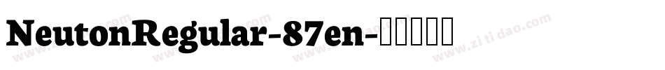 NeutonRegular-87en字体转换