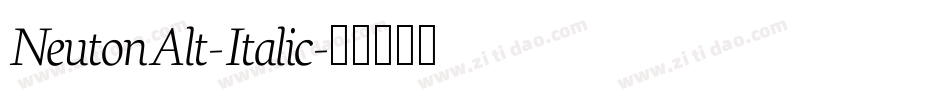 NeutonAlt-Italic字体转换