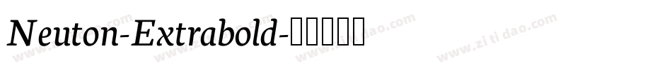 Neuton-Extrabold字体转换