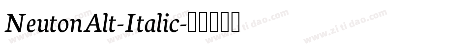 NeutonAlt-Italic字体转换