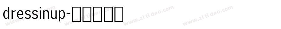 dressinup字体转换