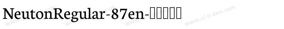 NeutonRegular-87en字体转换