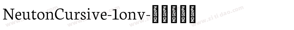 NeutonCursive-1onv字体转换