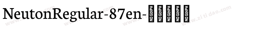 NeutonRegular-87en字体转换