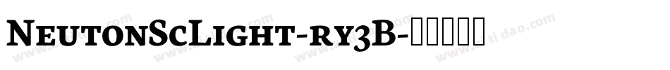 NeutonScLight-ry3B字体转换 NeutonScLight-ry3B字体转换