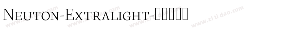 Neuton-Extralight字体转换